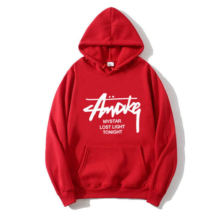 Damer hoodie med moderne skrift Skovae