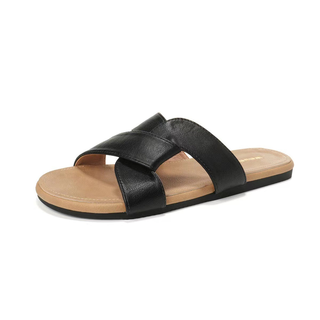 Dame justerbare krydsrem glidende sandaler Stilla