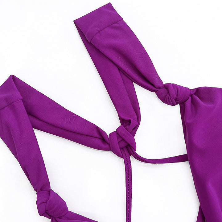 Dame bikini sæt med højskåret trusse og stropløs overdel Stilla