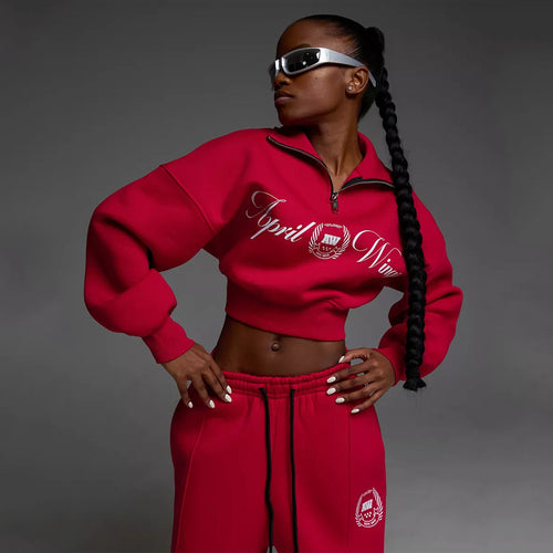 Kvinders sporty sweatshirt og afslappede bukser Skovae