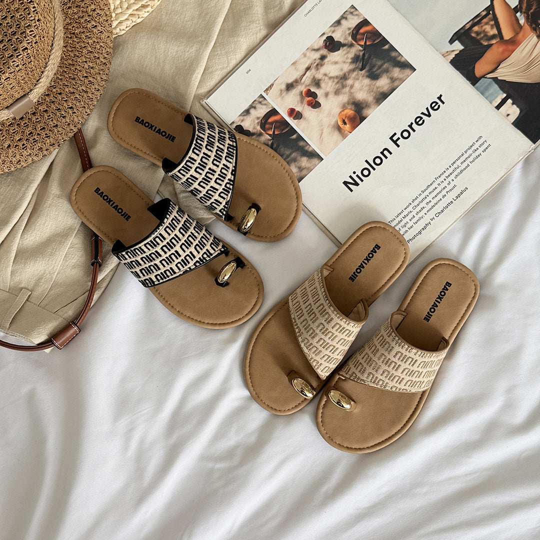 Femme Chic Dobbelt Rem Slide Sandaler Stilla