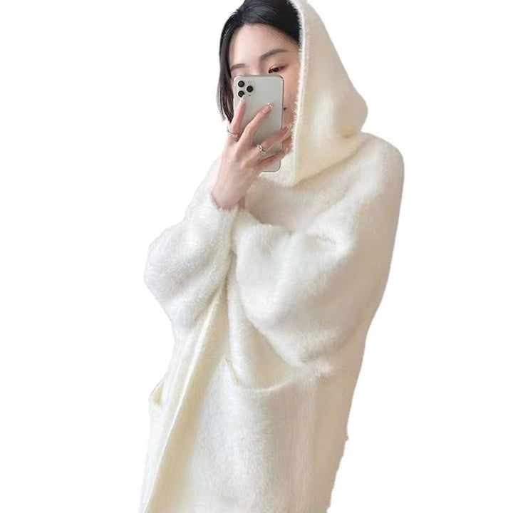 Kvinder Fluffy Cardigan med Praktiske Lommer og Casual Snit Stilla