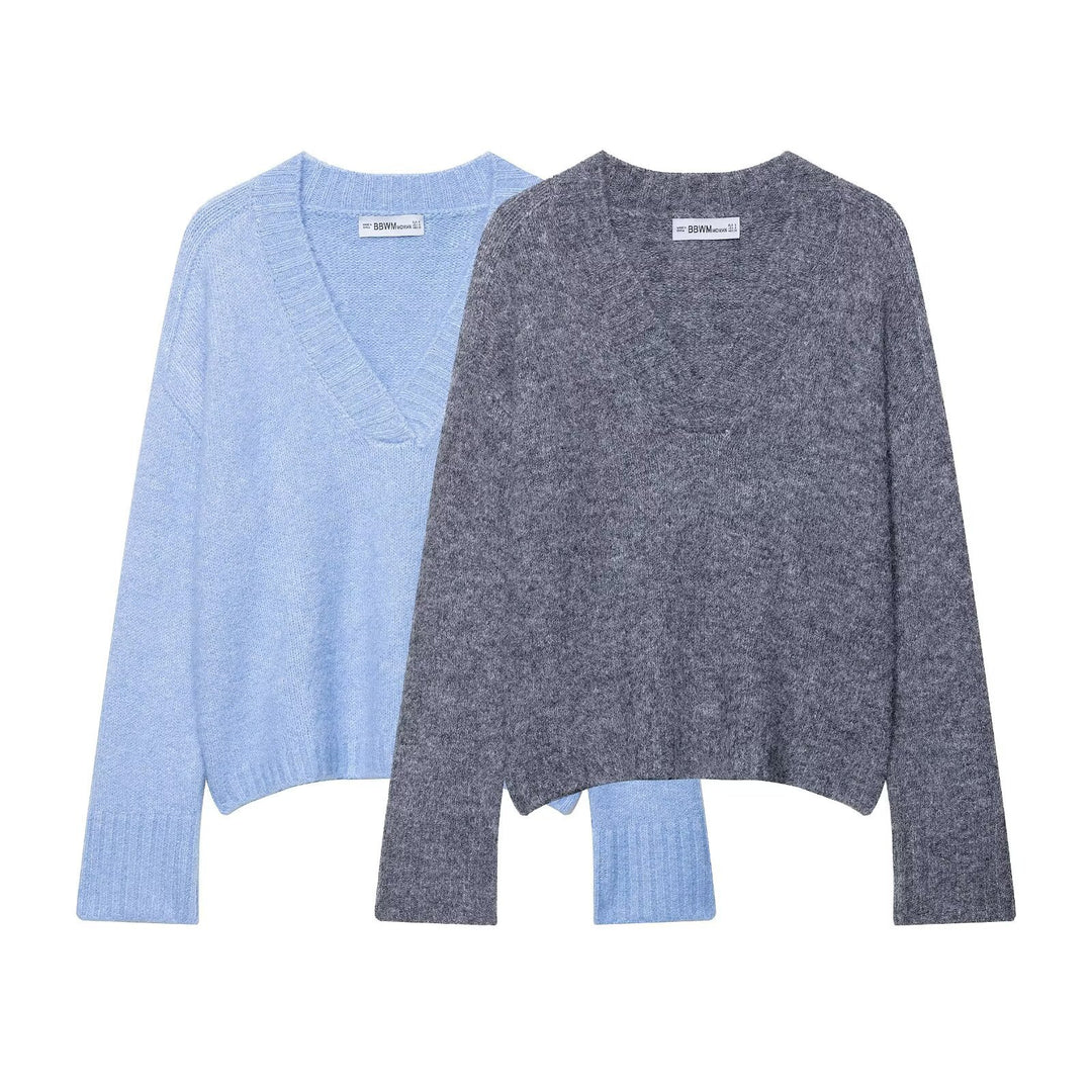 Kvinders V-hals Sweater Stilla