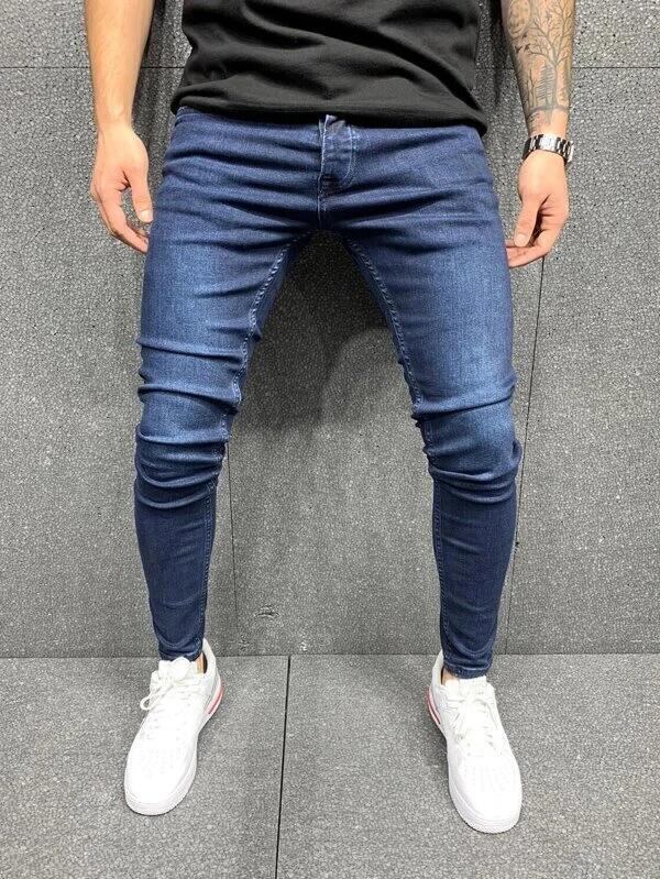 Herrer tætsiddende jeans i moderne slim-fit stil Stilla