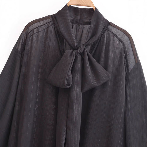 Femme Elegante Sløjfeblus Stilla