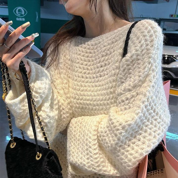 Kvindernes chunky strik oversized sweater med bred pasform Stilla