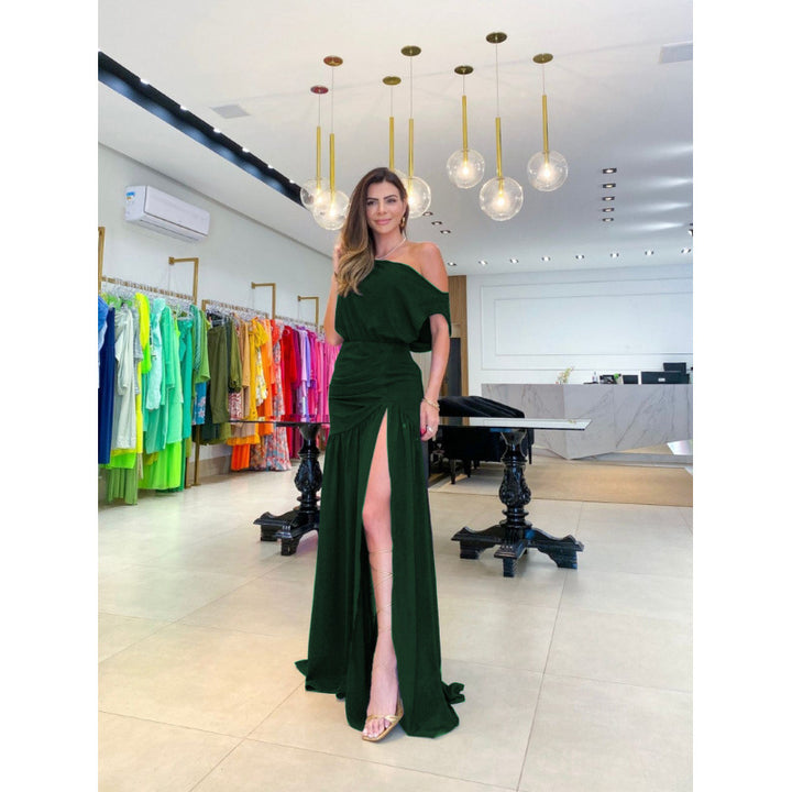 Damer Elegant Off-Shoulder Maxikjole Stilla