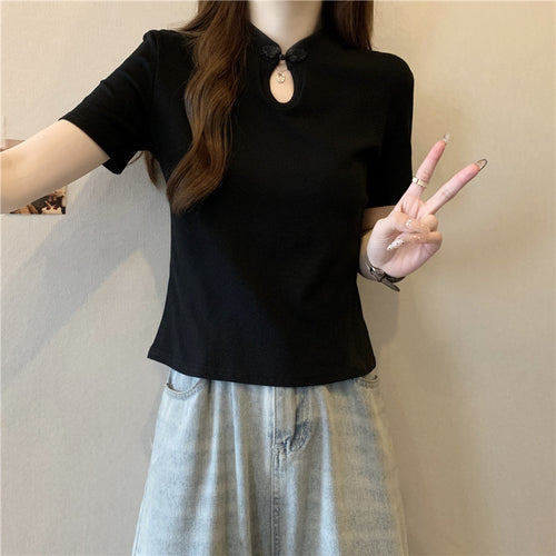 Femme Chic Nøglehul Polo Top Stilla