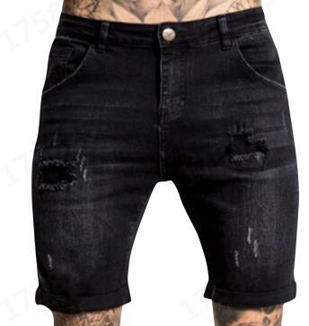 Herrer Destroyed Jeansshorts Skovae
