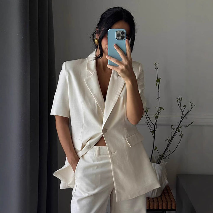 Dame Business Blazer i afslappet snit Stilla