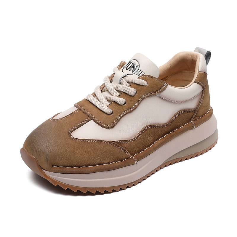 Kvinder Fritid Læder Walking Sneakers Stilla
