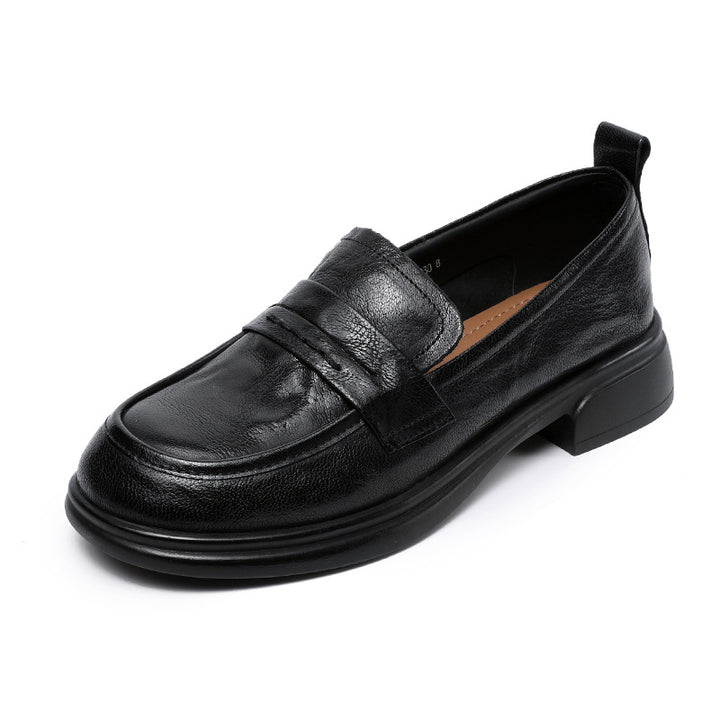Dame Klassiske Læder Slip-On med Behageligt Sål Stilla
