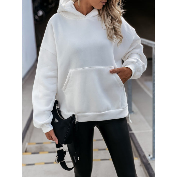 Kvinders oversized hoodie med praktiske kængurulommer Stilla