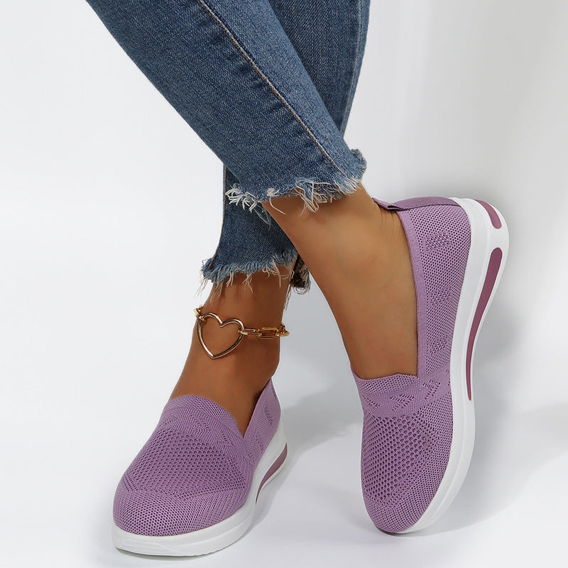 Dame Åndbare Slip-On Sneakers med støddæmpende sål Stilla