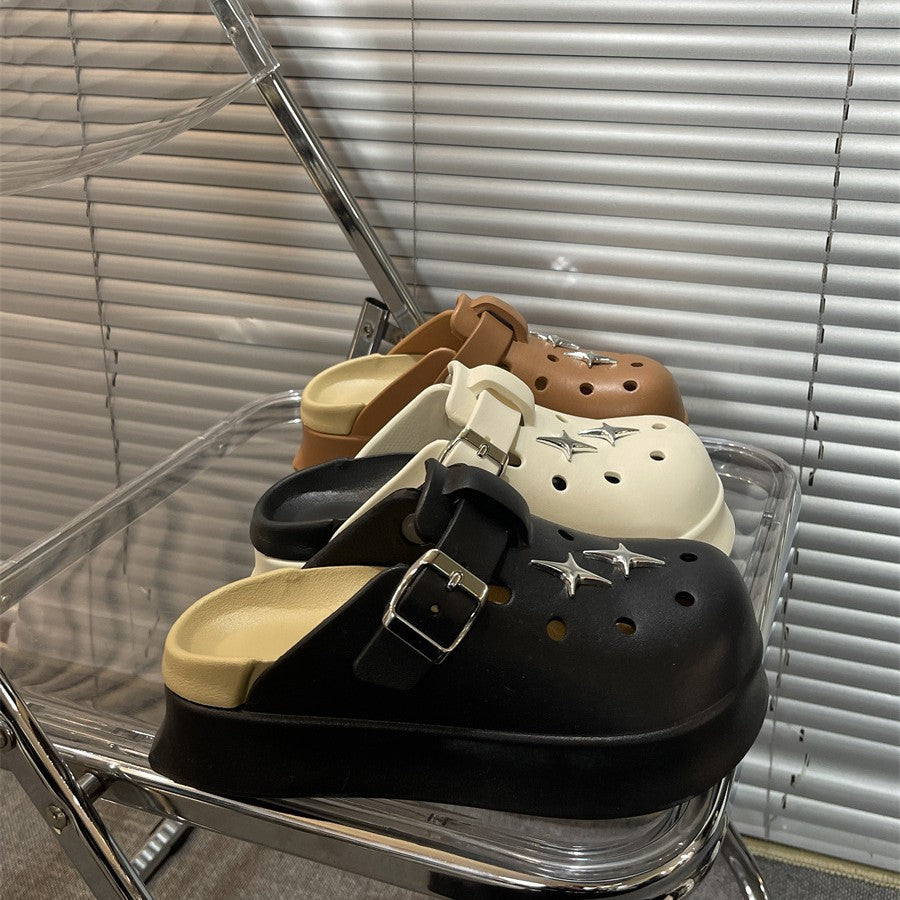 Dame komfortable clogs med moderne spænde-design Stilla