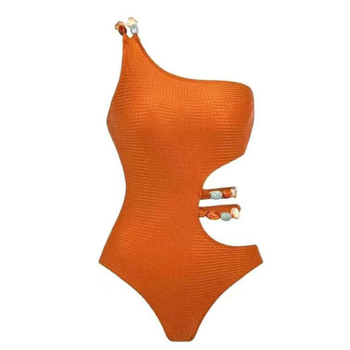 Dame one-piece badedragt med smart cut-out og elegant overkjole Stilla