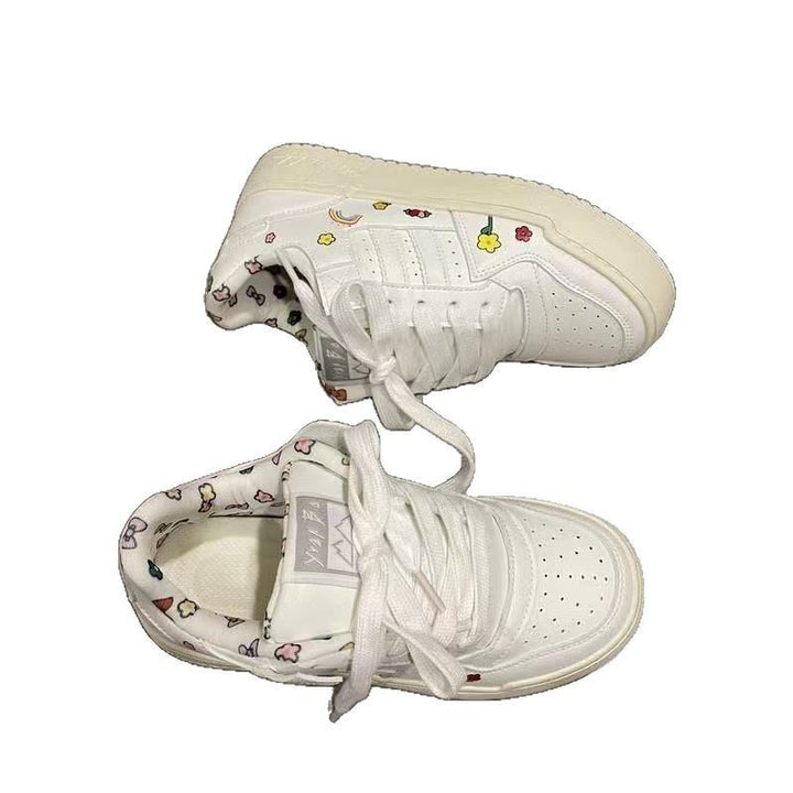 Dame Sneaker med blomstret design og åndbart mesh-overflade Stilla