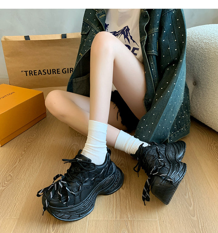 Dame Chunky Sneakers i moderne design med åndbart mesh-overflade Stilla