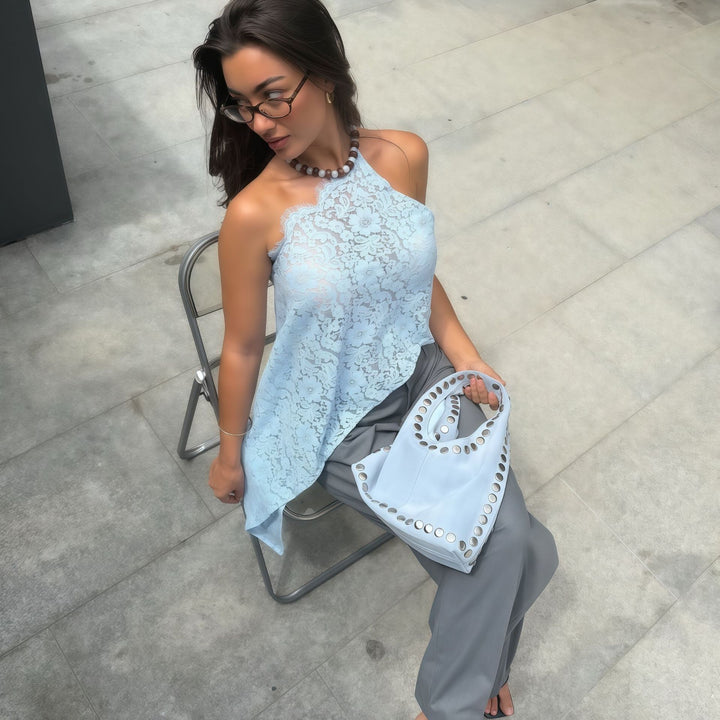 Dame Asymmetrisk top i spids med moderne snit Skovae