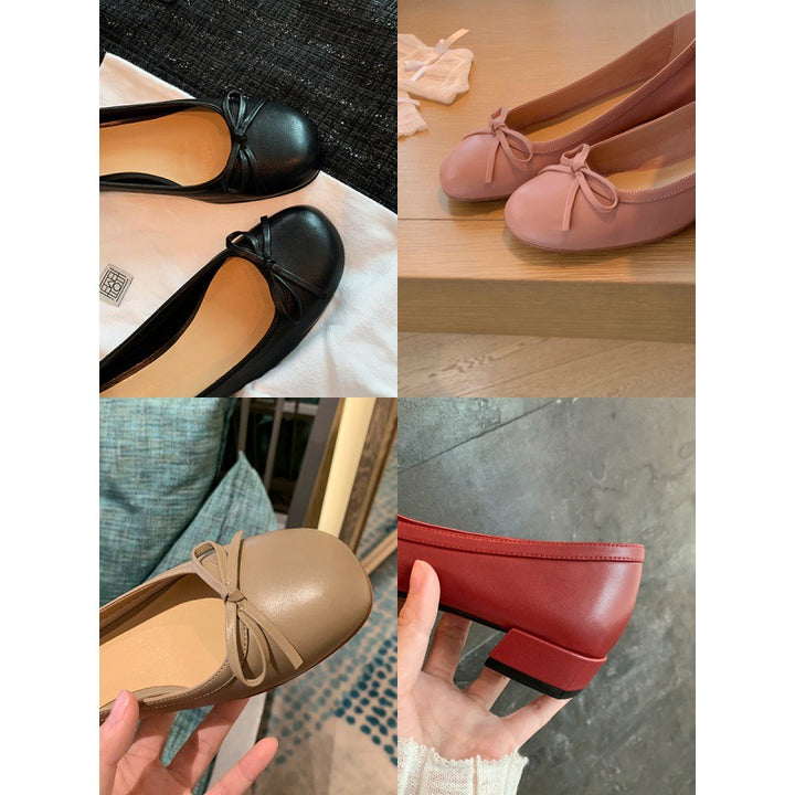Dame Ballerinas med Sløjfedetalje Stilla