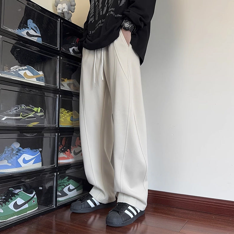 Herre Casual Relaxed Fit Fritidshose med elastisk talje og struktureret design Stilla