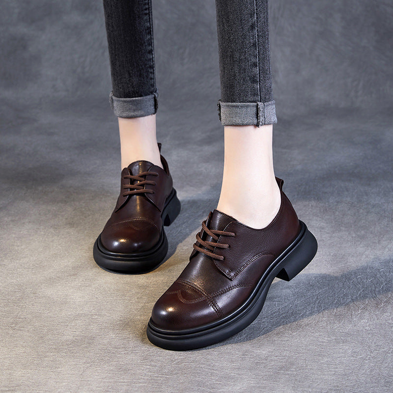Herre Klassiske Snørebånd Formelle Oxfords med Chunky-Sål Stilla