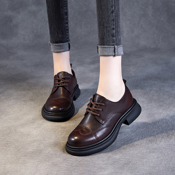 Herre Klassiske Snørebånd Formelle Oxfords med Chunky-Sål Stilla
