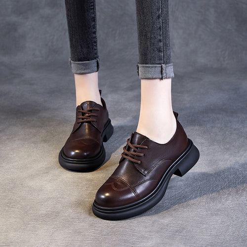 Herre Klassiske Snørebånd Formelle Oxfords med Chunky-Sål Stilla