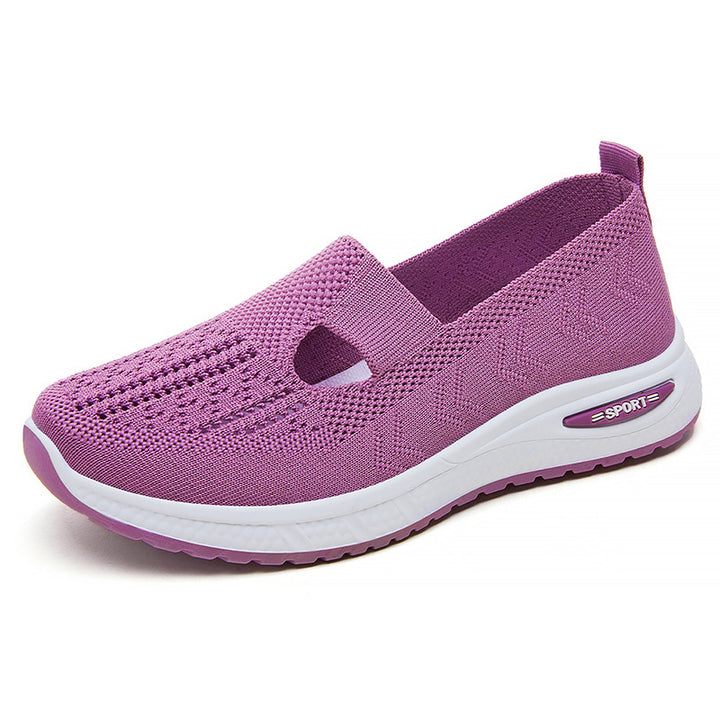 Femme Åndbare Slip-On Fritids-Sneakers med Fleksibel Ventilation Stilla