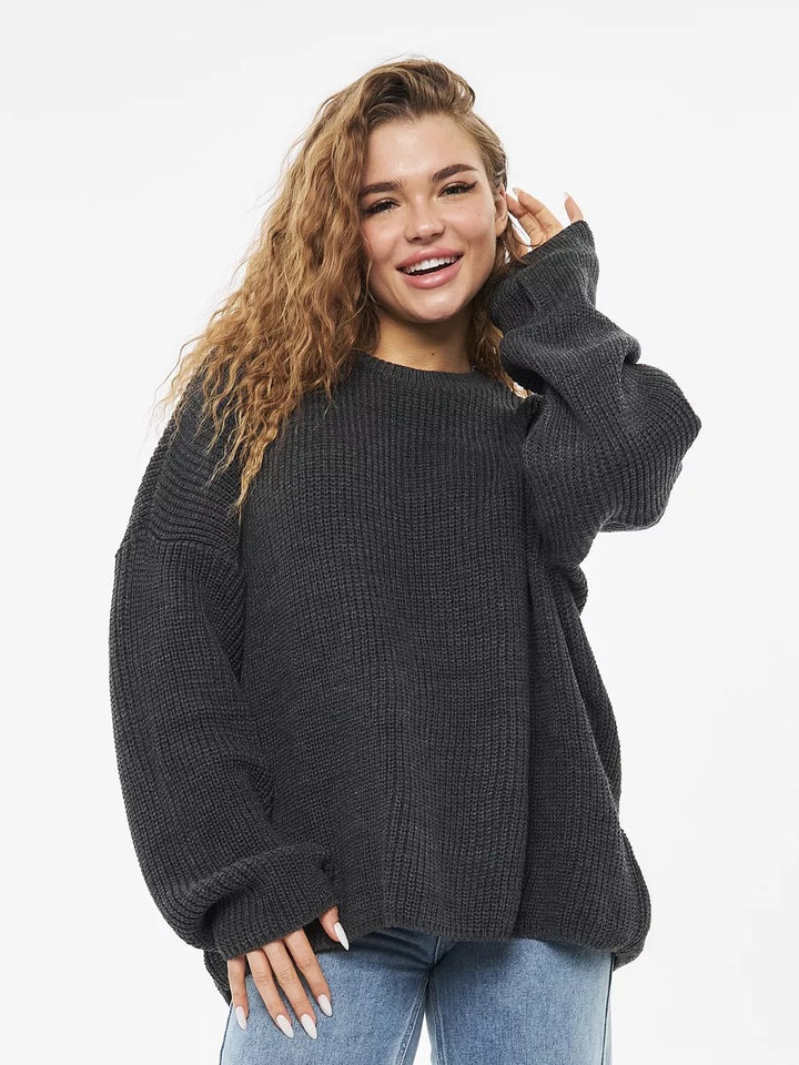 Dame Oversized Striktrøje Stilla