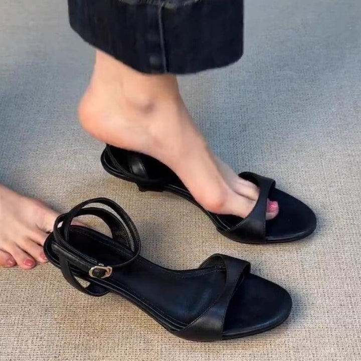 Dame Elegante Slingback Sandaler med justerbar ankelsnor Stilla