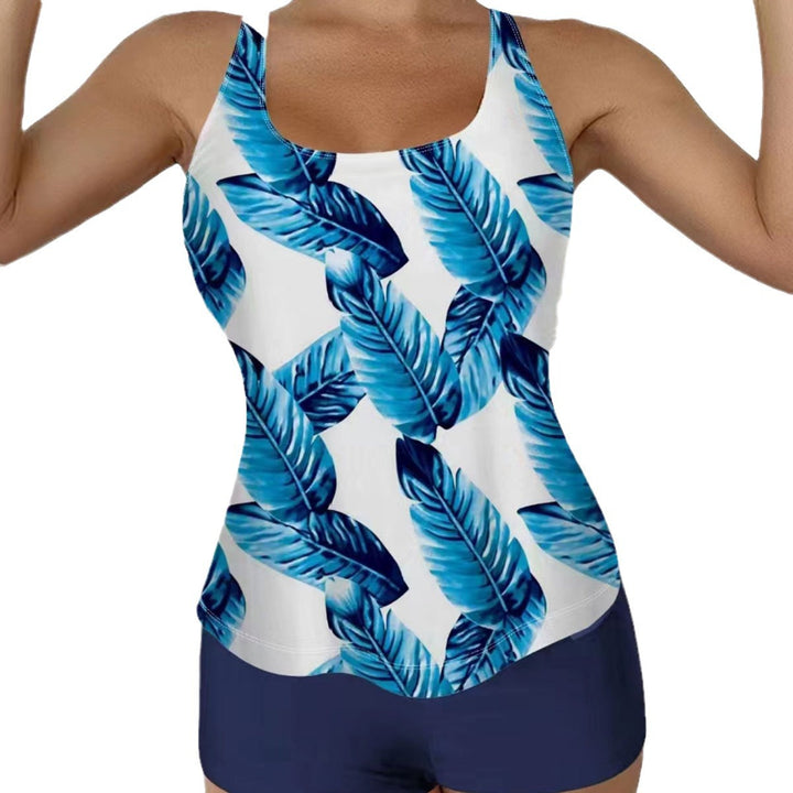 Dame badetøj sæt med blomsterdesign og behagelige shorts Stilla