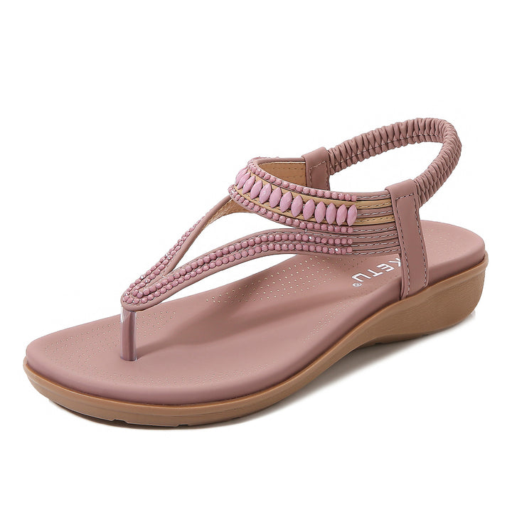 Dame Elegante og komfortable tæer-separator-sandaler med moderigtigt fodseng Stilla