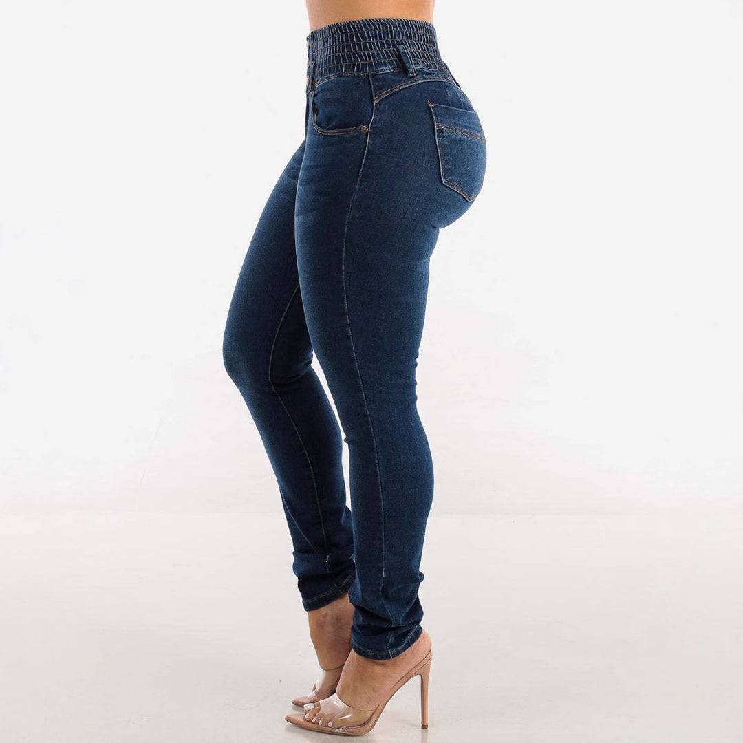 Dame Skinny Jeans med høj komfortlinning Stilla