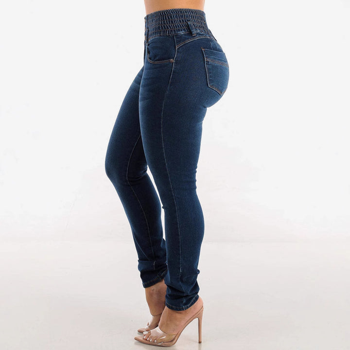 Dame Skinny Jeans med høj komfortlinning Stilla