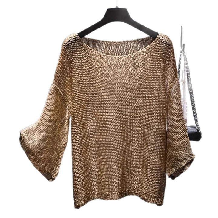 Femme Tekstureret Strik Boxy Top Stilla