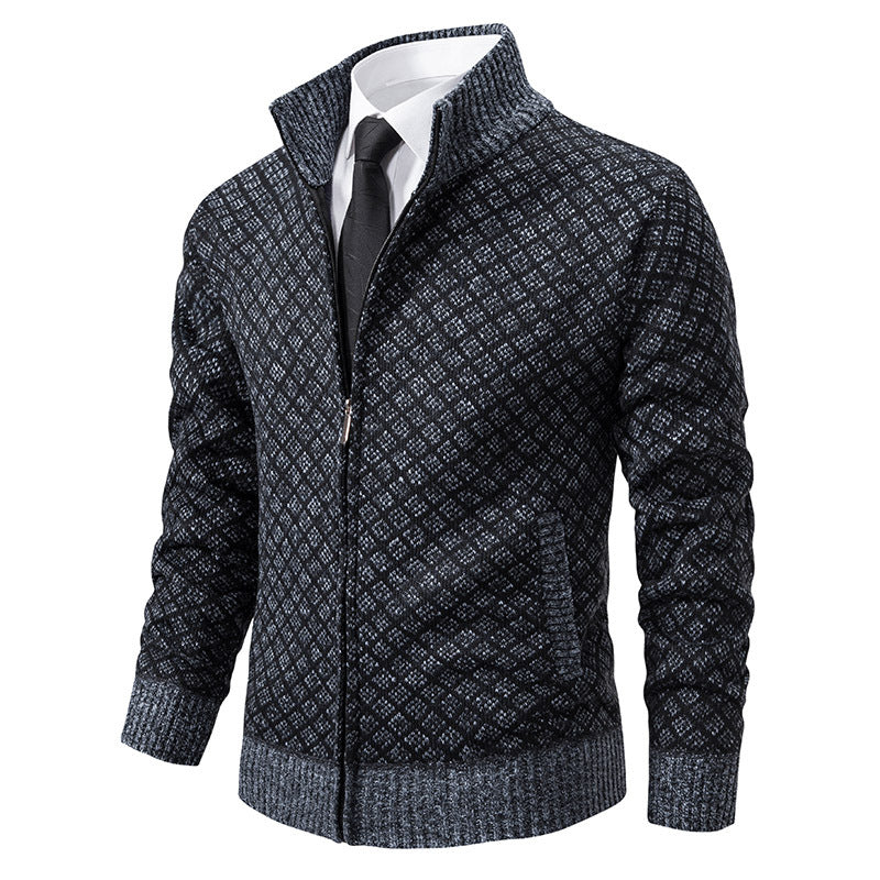Herre struktureret Zip-Up sweatshirt Stilla