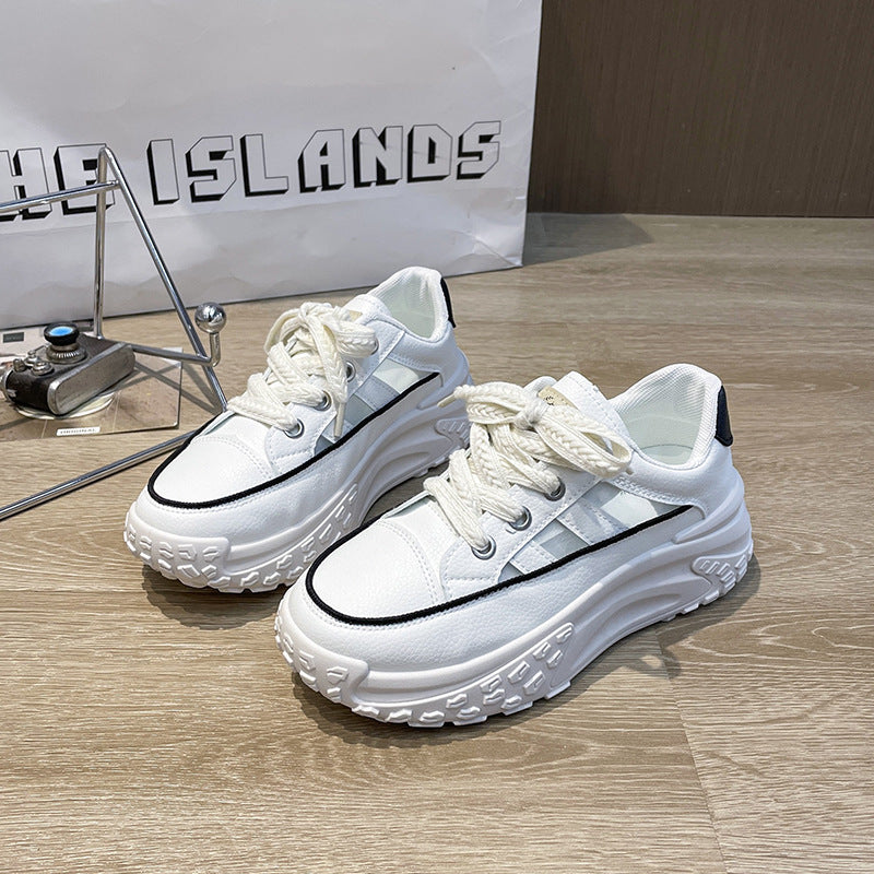 Dame platform sneakers med innovativt såleprofil og åndbar overfladestruktur Stilla