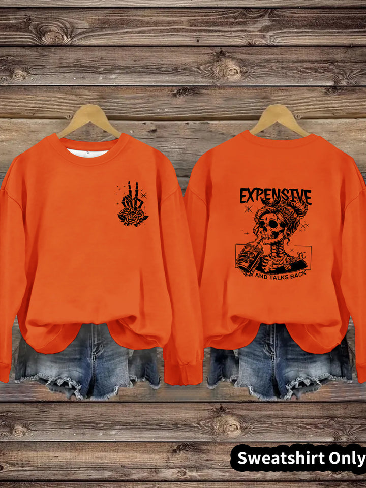 Kvinders sweatshirts med kreativt design og afslappet pasform Stilla