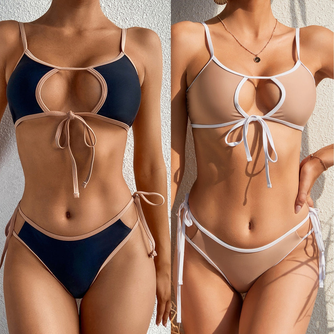 Dame bikini med legende nøglehul-design og justerbare bånd Stilla