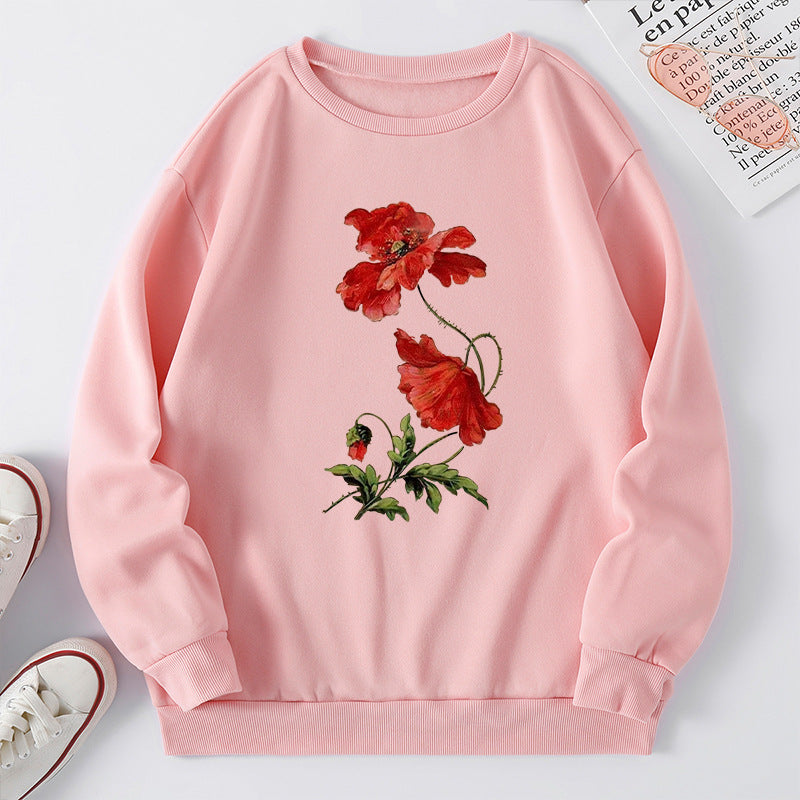Kvinders sweatshirts med blomsterdesign og komfortabel pasform Stilla