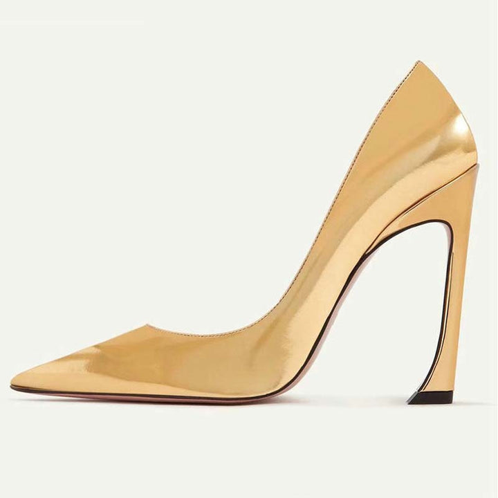 Femme Elegante Spids-Tå Stiletto Hæle Stilla