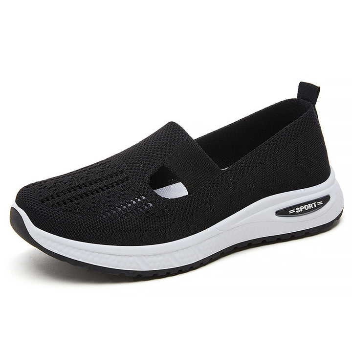 Femme Åndbar Slip-On Fritids-Sneakers med Fleksibel Ventilation Stilla