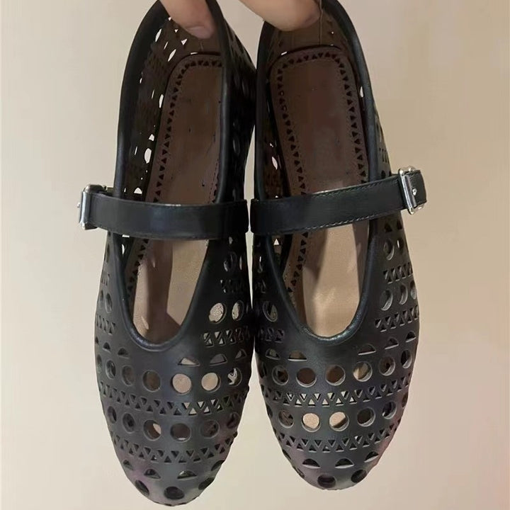 Femme Stilfuld Cut-Out Mary Jane Ballerinas Stilla