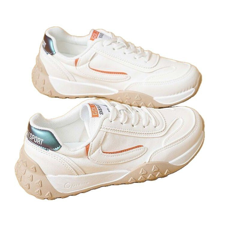 Dame sporty sneakers i elegant retro-stil med stabil sål Stilla
