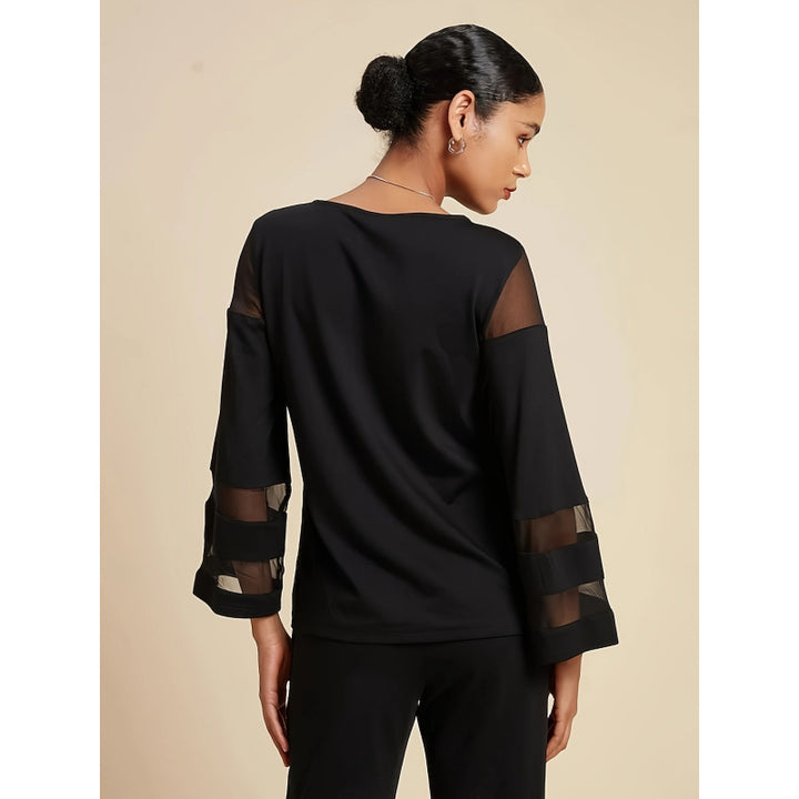 Dame Elegante Chiffon Ærme Top Stilla