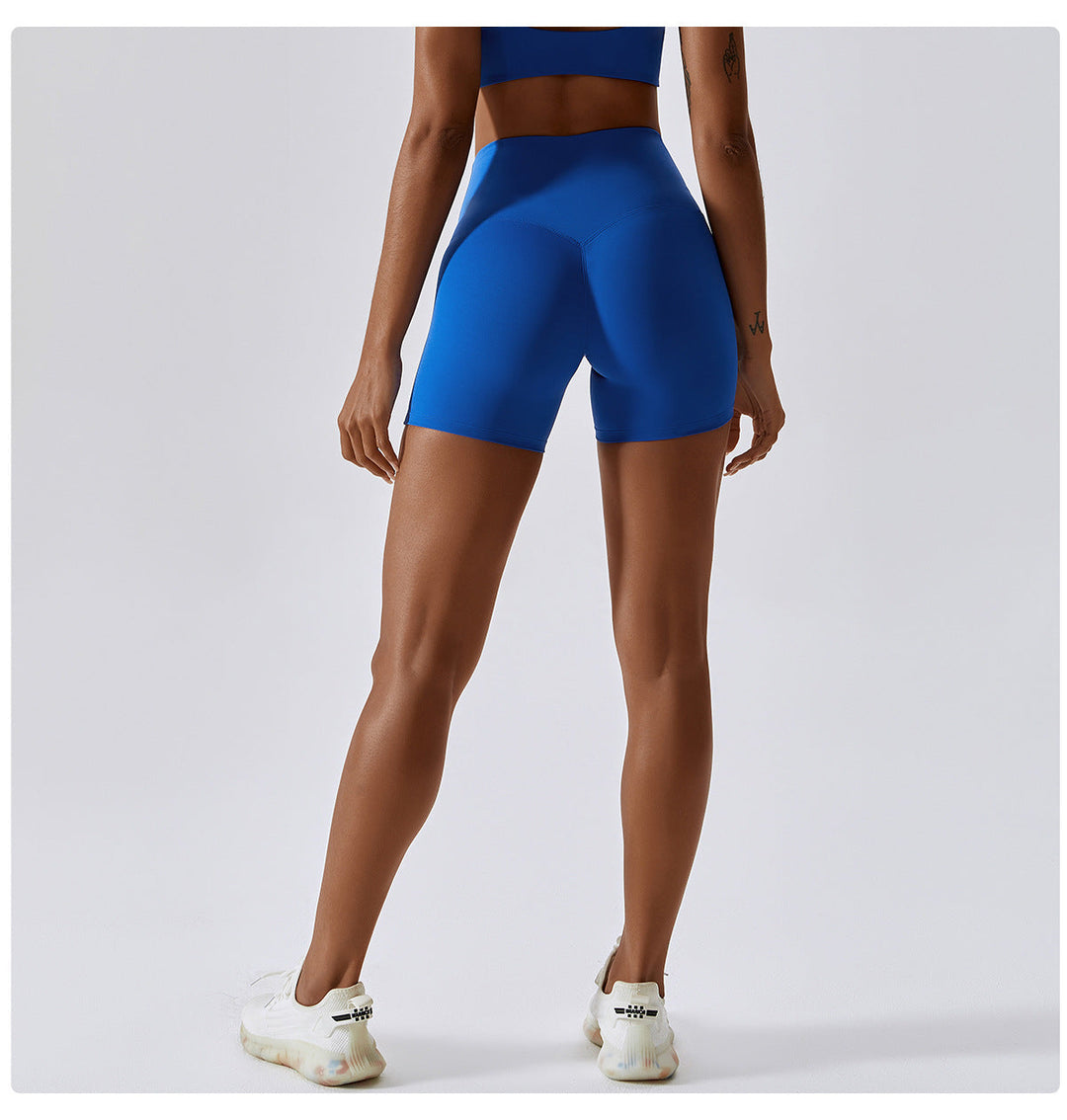 Stilla | Farve Nude Feel Yoga Shorts Høj Talje Tætte Sports Leggings Til Hofte Løftende Løb Workout