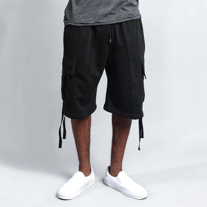 Herrer Cargo-shorts med praktiske lommer og justerbar snor Stilla