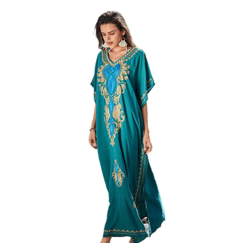 Dame Strandkaftan med detaljeret broderi Stilla