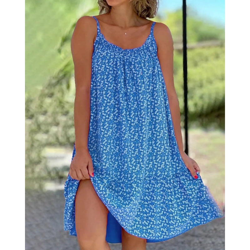 Stilla | Chic A-formet Blomstrede Slynge Kjole
